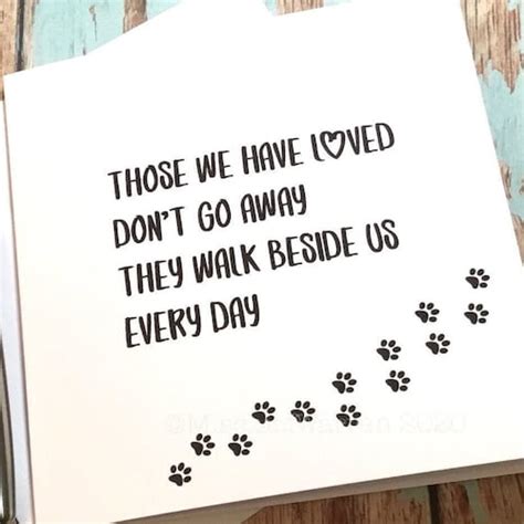 Pet Sympathy Card Heart Remembers Loss Of Pet Dog Sympathy Etsy