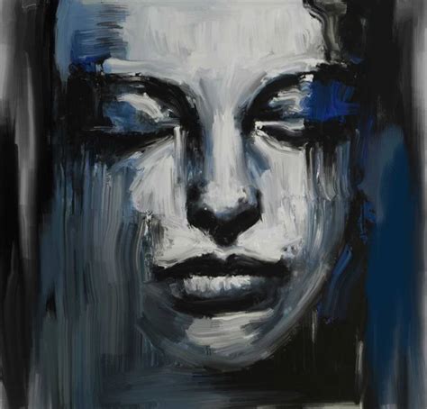 Contemporary Face 100 Painting By Brian Tones Saatchi Art