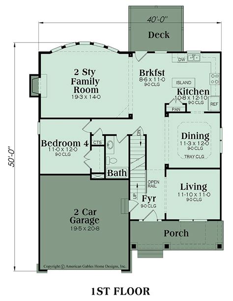 Narrow Lot Plan 2533 Square Feet 4 Bedrooms 3 Bathrooms Montclair