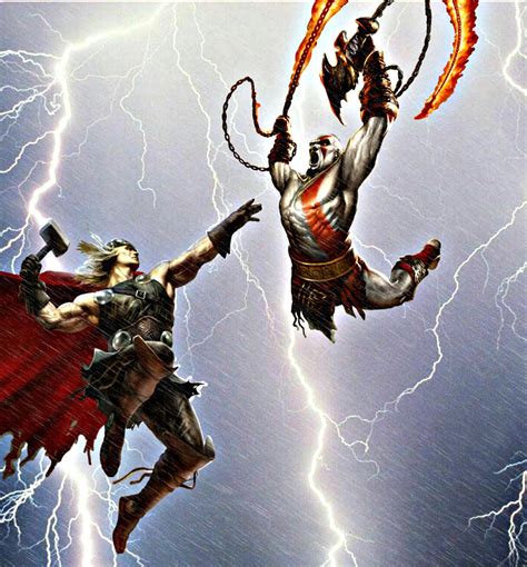 Thor Vs Kratos 2 By Action111 On Deviantart