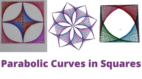 Parabolic Curve Art In Square Easy Drawing Ideas Free Templates