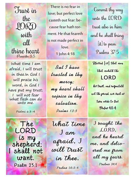 The Ten Commandments Of The Lord In Different Styles And Colors With