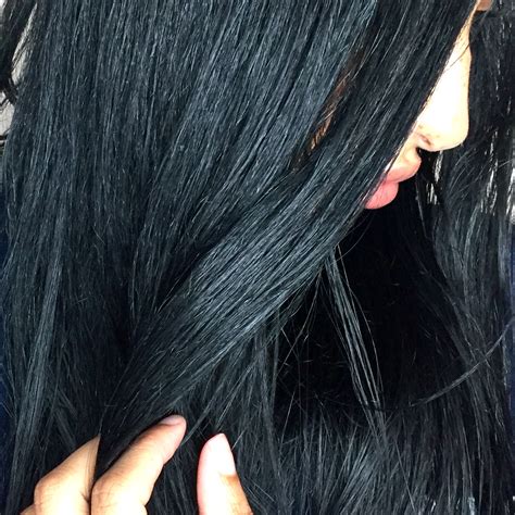 Blue black is an amazing hair color; Dying My Hair Cosmic Blue With Schwarzkopf Live - ONLY IN ...