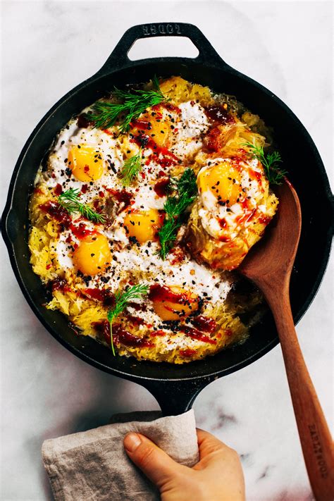 Spicy Spaghetti Squash Egg Skillet Paleo Gluten Free Eats Recipe