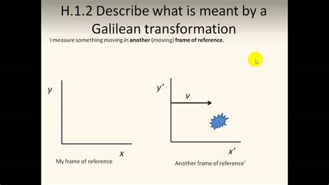 G1 Galilean Transformations Youtube