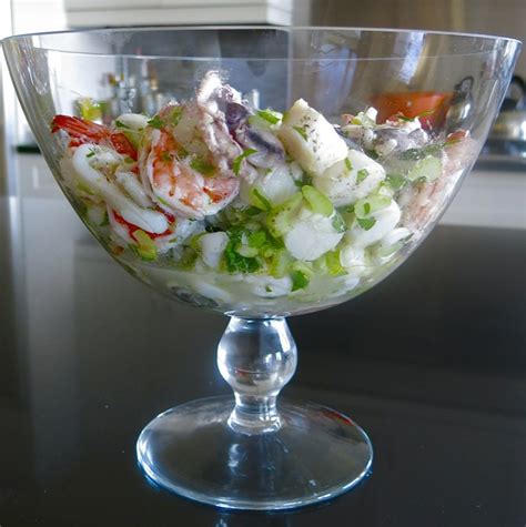 Marinated Poached Italian Seafood Salad Insalata Frutti Di Mare