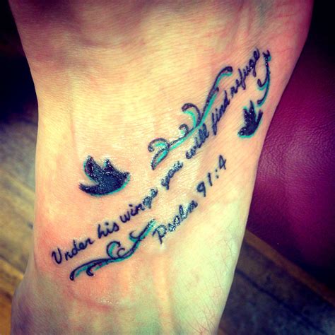 Pin By Ashley Taylor On Inked Tattoo Quotes Tattoos Psalm 91