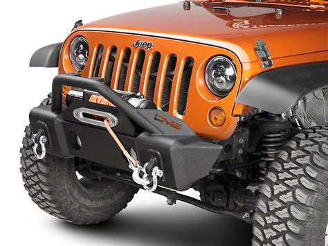Dv8 Offroad Jeep Wrangler Fs 13 Hammer Forged Stubby Front Bumper With