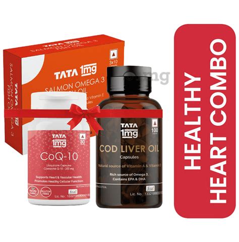 Tata 1mg Healthy Heart Combo Pack To Improve Cardiovascular Health Regulate Good Cholesterol