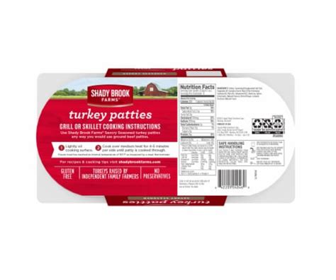 Shady Brook Farms Savory Seasoned Turkey Patties Ct Lbs