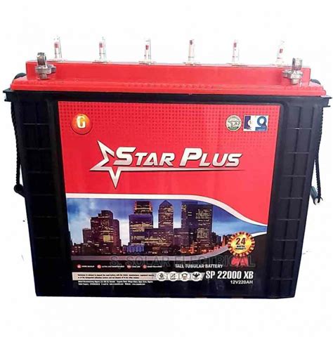 Starplus 220ah 12v Tubular Battery For Inverters And Solar Applications