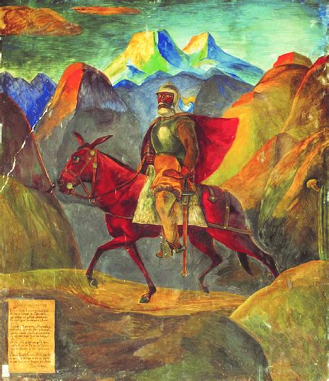 Francisco De Carvajal El Demonio De Los Andes 1945 Pintura Mural