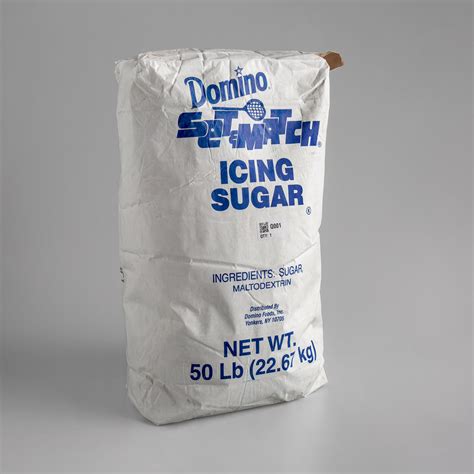Domino 50 Lb Set And Match Confectioners Icing Sugar