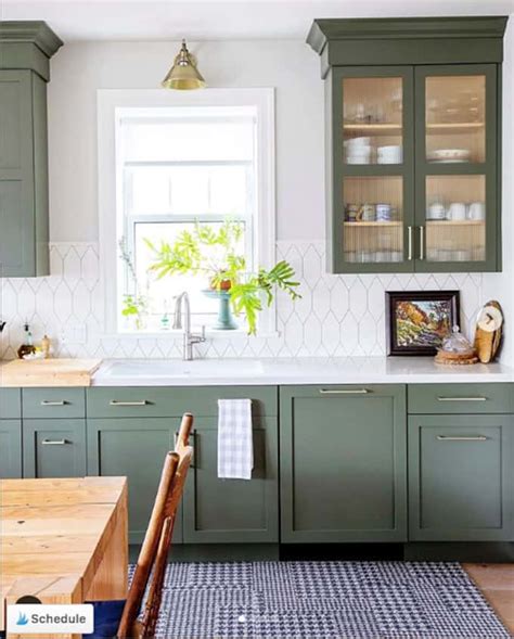 Moody Green Kitchen Cabinet Paint Colors Bright Green Door Green