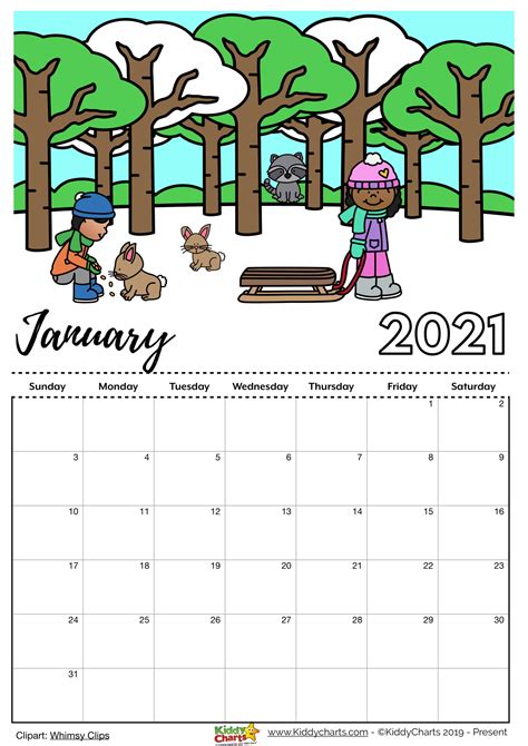 Printable Calendar 2021 January 2021 December 2021 Pr