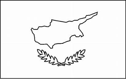 Cyprus Flag Coloring Flags Drawings Country Meaning