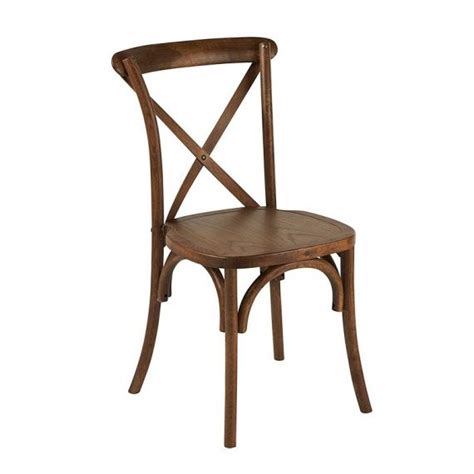 The designer cross back adds a modern, yet classic appeal to your dining room. Chair - Cross Back Oak