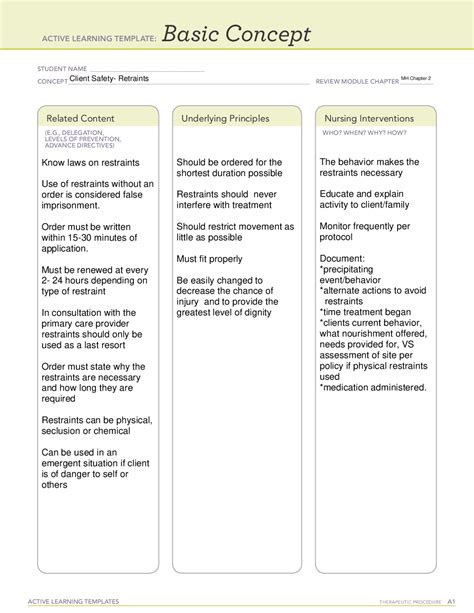 Active Learning Template Basic Concept Template Docsity