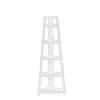 RiverRidge Home Amery 20 In W 5 Tier Corner Ladder Shelf In White 06