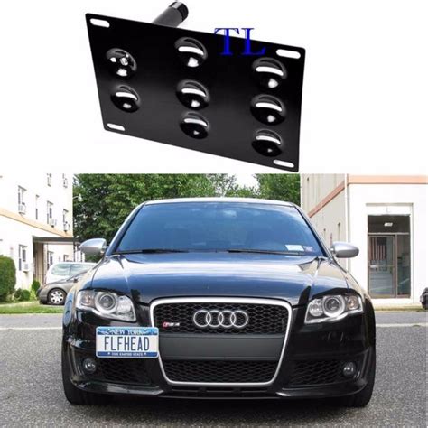 Front Bumper Tow Hook License Plate Mount Bracket For Audi Rs5 Rs7 A5 S5 A4 S4 Ebay Audi