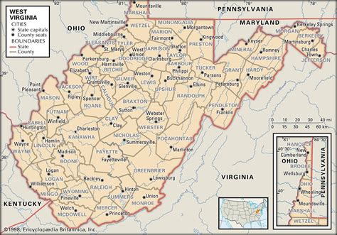 Printable Wv County Map