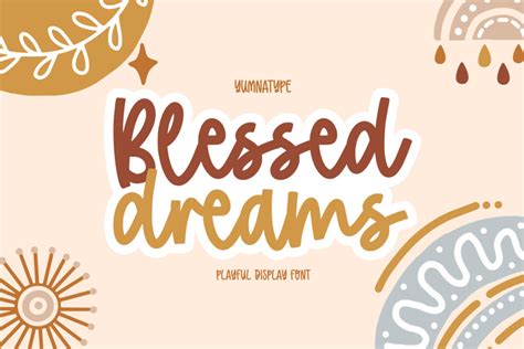 Blessed Dreams Font Yumna Type Fontspace