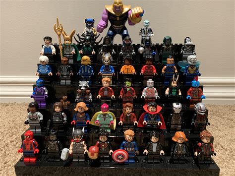 marvel minifigure display r lego