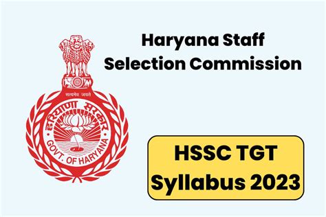 hssc tgt syllabus 2023 released for all the subjects download pdf haryana jobs