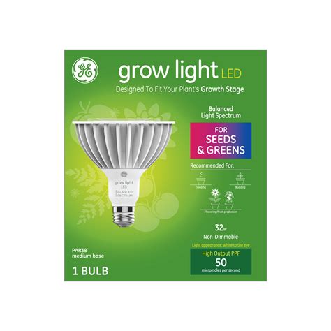 Ge Led 32w Grow Light Par38 Balanced Spectrum Light Bulb For Seeds