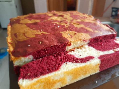 How to make a red velvet cheesecake cake: Sedapnya! Kek Marble Red Velvet Cheese - Pesona Pengantin
