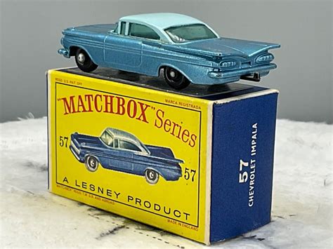 Matchbox Lesney 57b Chevrolet Impala1961mintin D2 Box All Original