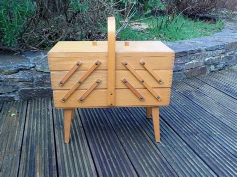 Vintage Wooden Cantilever Sewing Box In Tavistock Devon Gumtree