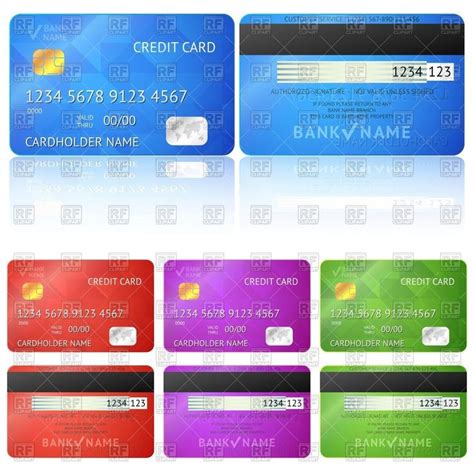 Allows you to generate credit card numbers for all major brands and also to validate them using the luhn algorithm. Fake Credit Card Template New Set Of Realistic Credit Card Templates Vector Illustration ...