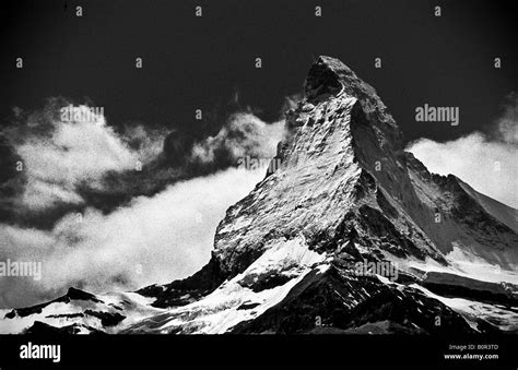 The Matterhorn Mattertal In The Valais Region Of Switzerland Stock