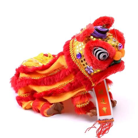 Lion Dance Marionette Puppet Redyellow Tiny Sponge