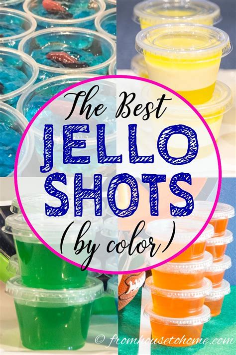 Once boiled, pour the water into a mixing bowl. The Best Jello Shot Recipes (By Color | Jello shot recipes ...