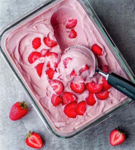 Strawberry Rhubarb Ice Cream Dairy Free Vegan No Churn Nutriholist