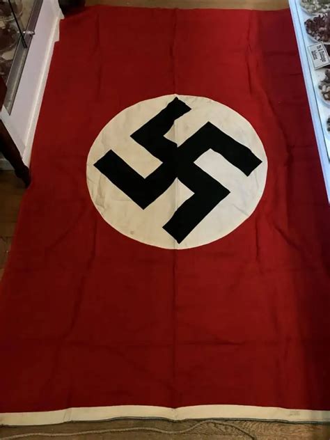 Outstanding High Quality Large Original Wwii Era German Nazi Party Flag