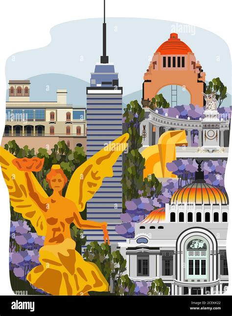 Castle Of Chapultepec Stock Vector Images Alamy