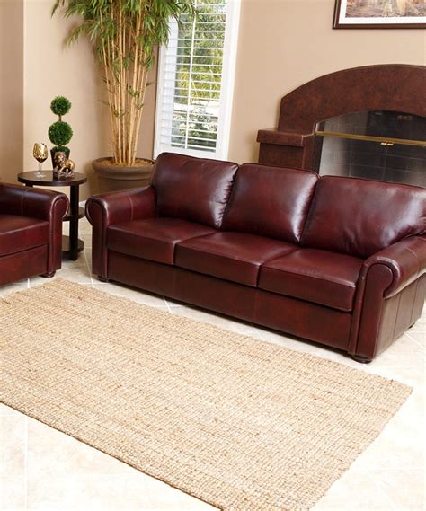 Larkinhurst earth living room set. Look at this Burgundy Magna Top-Grain Leather Living Room Set on #zulily today! | Living room ...