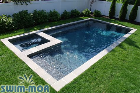 Pool design that keeps things simple and understated [design: Geometric Pool Designs | Swim-Mor Pools and Spas
