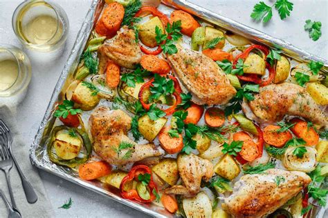 Easy One Pan Baked Chicken Dinner Recipe