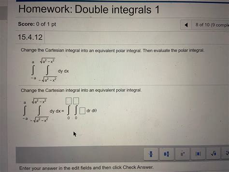 Solved Change the Cartesian integral into an equivalent | Chegg.com