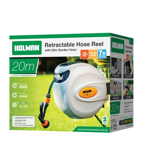 20m Retractable Hose Reel Neat And Tangle Free Holman Industries