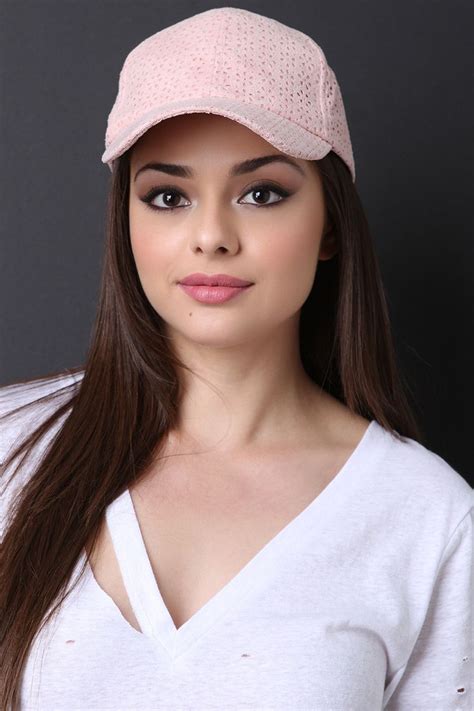 This Cute Baseball Cap Features A Vegan Suede Fabrication Curved Brim