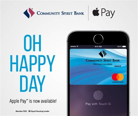 Add your community first card to apply pay in three easy steps: Apple Pay™ Information - Community Spirit Bank