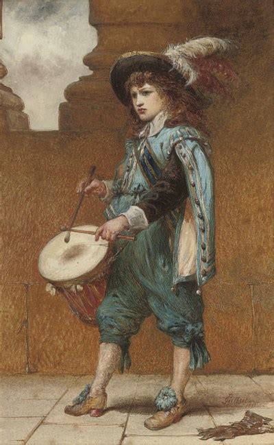 Sir John Gilbert Ra Prws 1817 1897 The Drummer Boy Christies