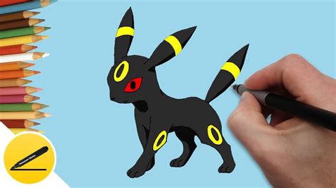 How To Draw Pokemon Umbreon ★ Draw Pokemon Step By Step Youtube