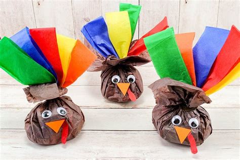 Thanksgiving Craft Candy Stuffed Turkeys Productive And Pretty