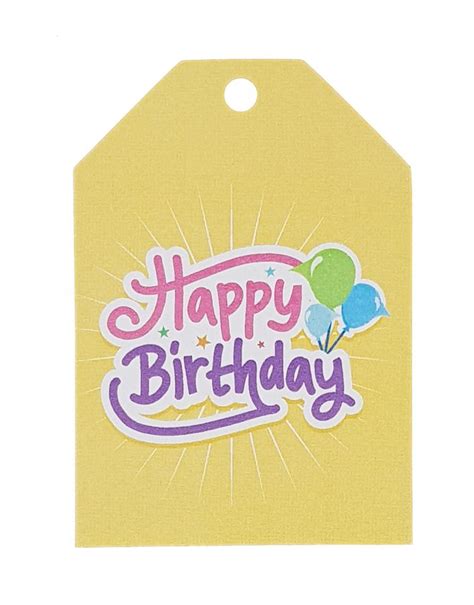 Happy Birthday Personalised Favour Luggage Tags Myfavours